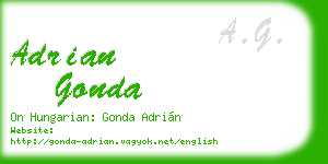 adrian gonda business card