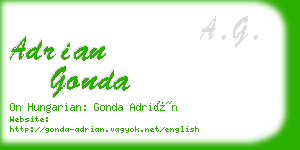 adrian gonda business card